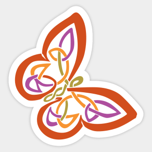 Abstract Butterfly Sticker